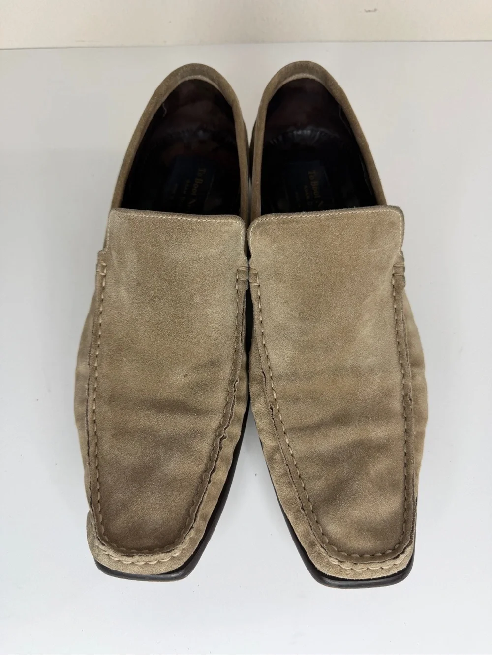 to boot New York Driving Loafers Casual Shoes Men Size 9 Brown Suede comfort